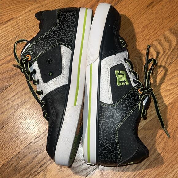 DC Ken Block Pure 43 Size 10 Skate Shoes Black Lime Citrus RARE - Picture 8 of 16
